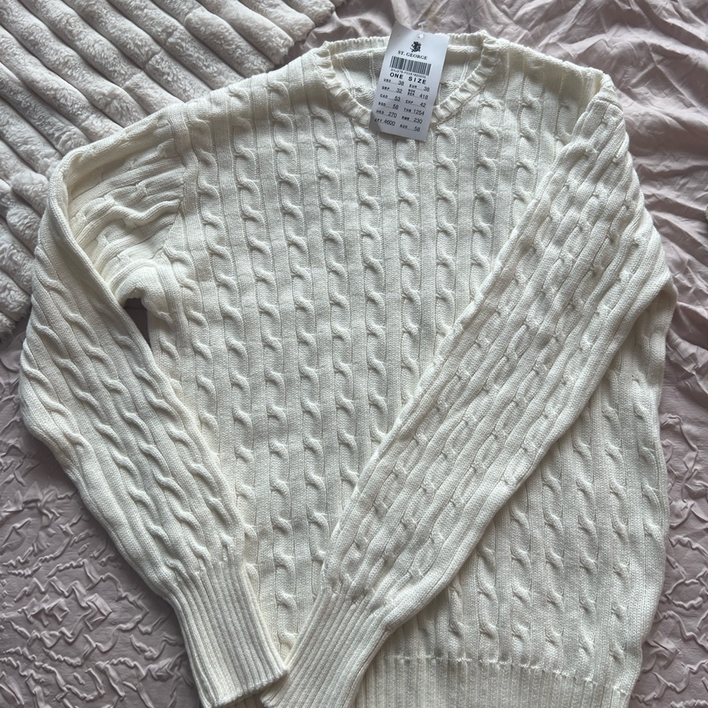 Brandy Melville Cable Knit Sweater